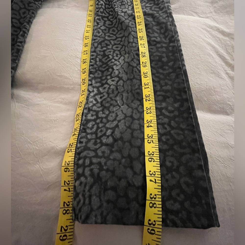 Nydj Womens Slim Skinny Jeans Leopard Print Ombre Stretch Pockets Denim size 12 - Picture 13 of 13